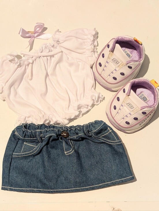 Build-A-Bear Other - BABW Build A Bear Workshop Cute Girl Outfit, Light Up Sketchers